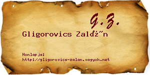 Gligorovics Zalán névjegykártya