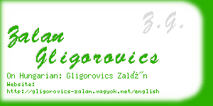 zalan gligorovics business card
